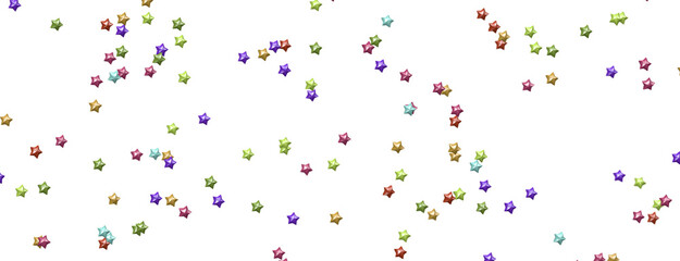 colourful  XMAS stars background, sparkle lights confetti falling. magic shining Flying christmas stars on night