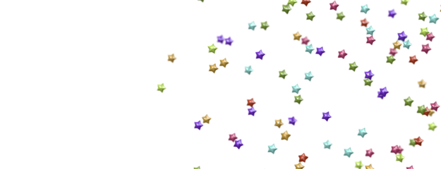 XMAS Stars - Banner with golden decoration. Festive border with falling glitter dust and stars.