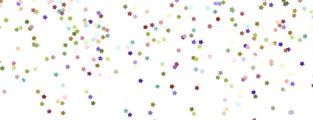 colorful XMAS Stars - A whirlwind of golden snowflakes and stars. New