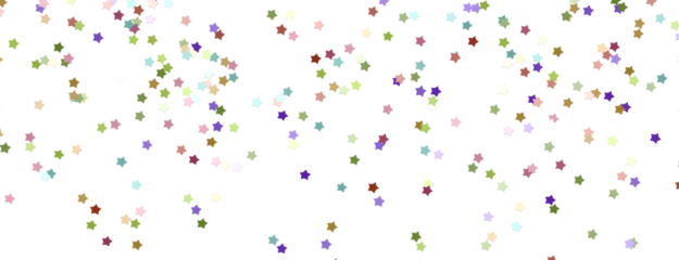 colorful XMAS Stars - A whirlwind of golden snowflakes and stars. New