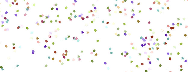 colorful Stars - modern 3d abstract png transparent