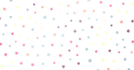colorful Stars - modern 3d abstract png transparent