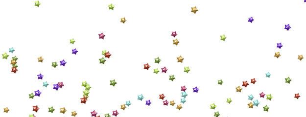 XMAS Stars - Holiday colored decoration, glitter frame isolated - png transparent