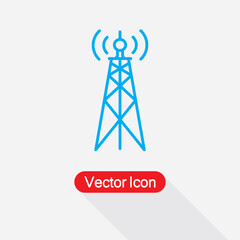 Antenna icon, Radio Antenna Icon, Radio tower icon, Communication tower collection Vector Illustration Eps10