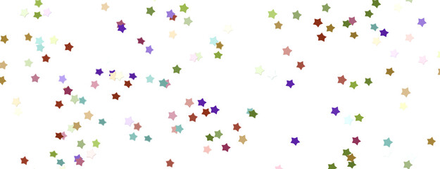 colorful XMAS Stars - A whirlwind of golden snowflakes and stars. New png transparent