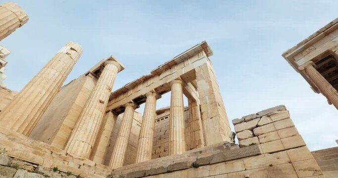 Acropolis of Athens, entrance gate pillars.