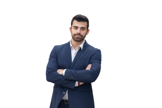 satisfied customer with isolated background