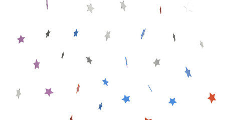 The stars background with sparkle lights confetti falling is a magical sight,