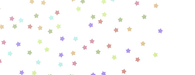 XMAS Stars - Holiday colored decoration, glitter frame isolated -