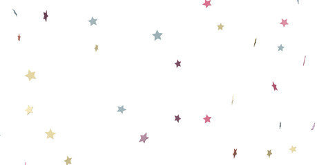 The stars background with sparkle lights confetti falling is a magical sight,