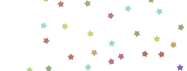 Fototapeta na wymiar XMAS Stars - Holiday colored decoration, glitter frame isolated - png transparent