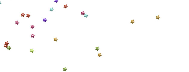 colorful abstract modern 3d stars - png transparent