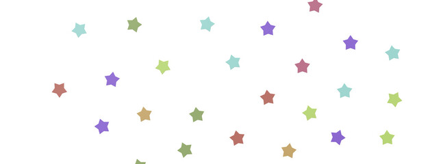 XMAS colored stars - png transparent