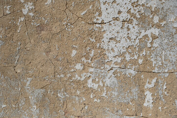 Old wall with flaking paint