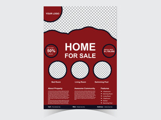 Real Estate Social Media Post Template,Corporate business report cover Professional Brochure. Editable Post Template Social Media Banners.

