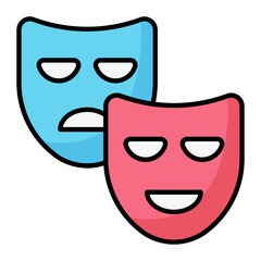 Mask Line Color Icon