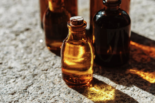 smoked glass bottles 