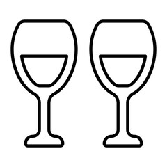 Glas Thin Line Icon