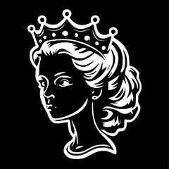 Queen - High Quality Vector Logo - Vector illustration ideal for T-shirt graphic