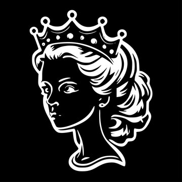 recommend clip art: Queen - High Quality Vector Logo - Vector illustration ideal for T-shirt graphic