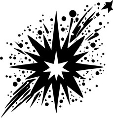 Obraz premium Sparkle | Minimalist and Simple Silhouette - Vector illustration