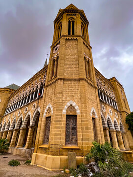 Frere Hall in Karachi, Pakistan 