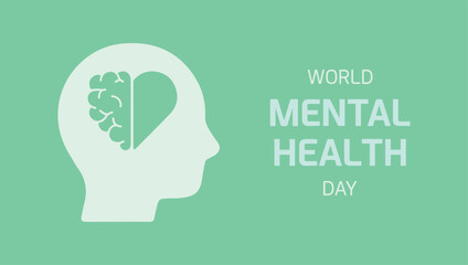 World Mental Health Day. Health area, psychology, psychiatry. Well being, mind, emotions, feelings, psyche