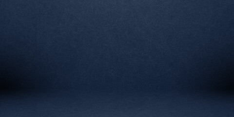 Fototapeta premium empty blue grunge studio room, used as background for display your products