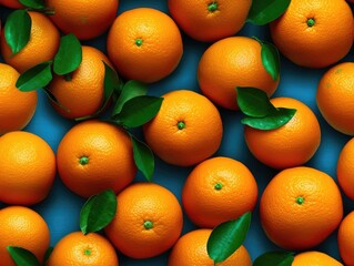 Navel Oranges background as seamless tile (generative AI)