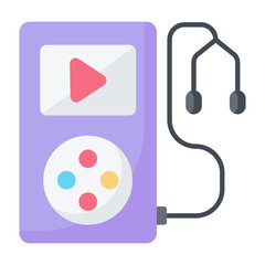 Obraz premium MP3 Player Flat Icon