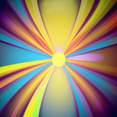 Abstract background with neon lights illustration. Ai generative art 