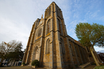 Fototapeta premium Stone church Notre Dame de Greves in Saint-Malo, France