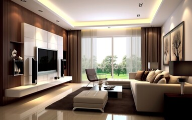 Fototapeta na wymiar Living Room Interior design concept