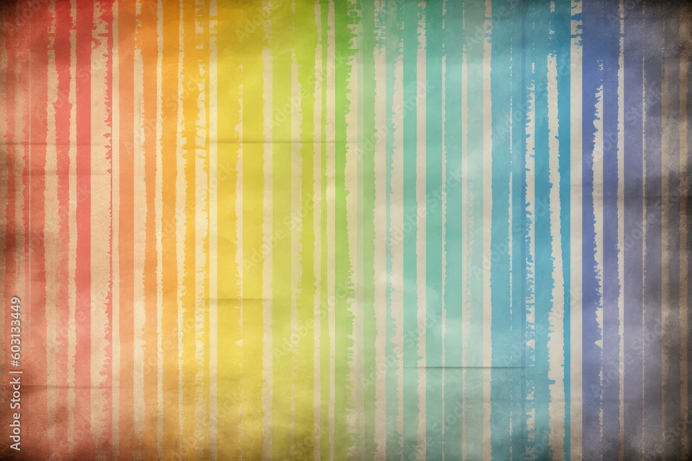 Poster grungy rainbow-colored background with a distressed texture generative ai