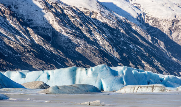 Mountain Glacier and lagoon