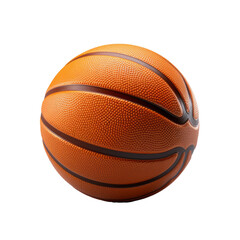 Isolated Basketball Ball on Transparent, PNG, Generative AI