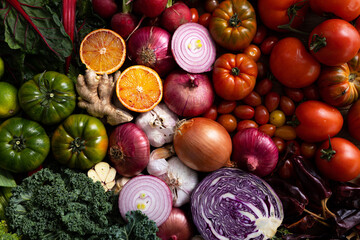 tasty fresh natural raw ingredients