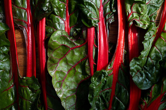 Fresh Red Chard leaf
