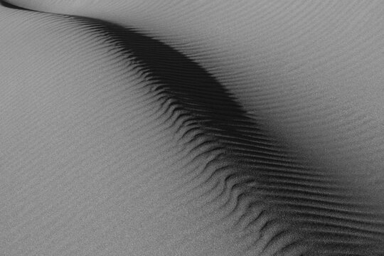 Close up of sand dunes.