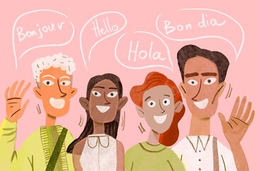 group portrait of young people