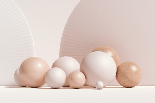 Abstract background of geometric shapes with pastel colors