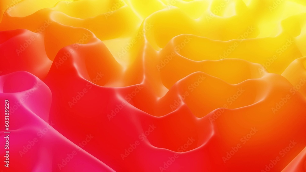 Aufkleber stylish abstract background, surface of soft translucent material like peach jelly. creative soft br