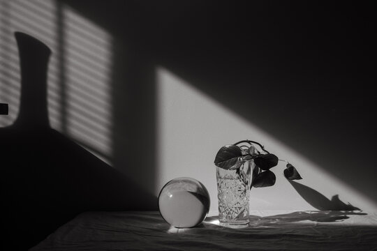 An Empty Darkness: B&w Still Life.