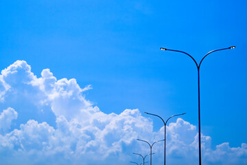 Dramatic Cloud on Blue Sky