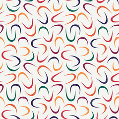 Sketched linear seamless pattern. Organic, natural abstract wallpaper. Minimalist design background. Freehand irregular curve lines motif print. Modern simple minimal ornament