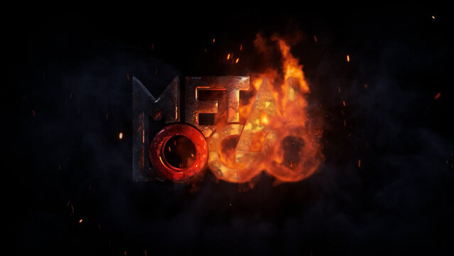 Burning Metal Logo