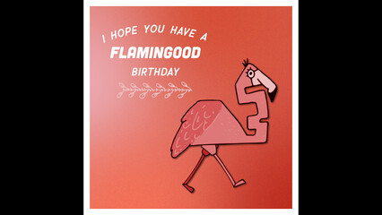 Flamingo Says Your Text