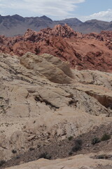 Hiking in Valley of fire in Nevada, USA