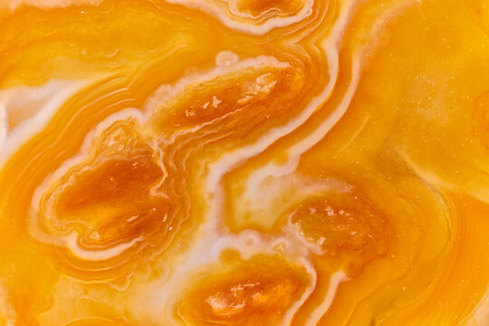 Patterns Of An Orange Agate  