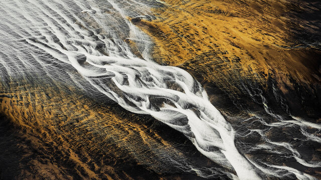 Braided Rivers Iceland Barley